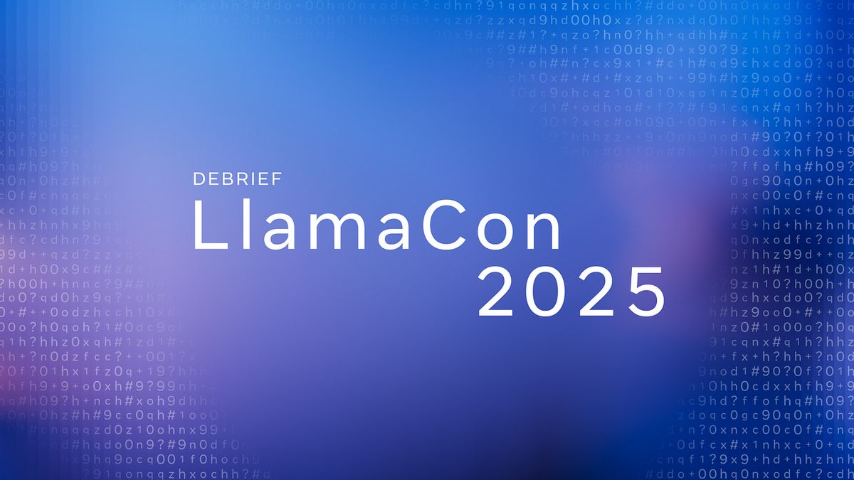 Meta LlamaCon 2025 AI open-source stage