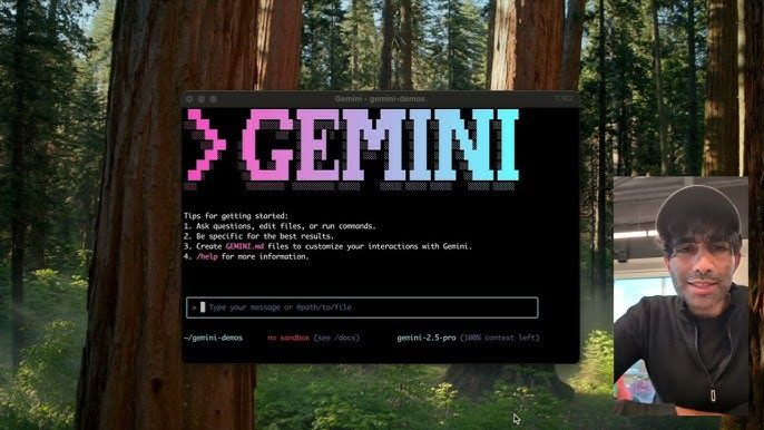 Google Gemini CLI terminal demonstration