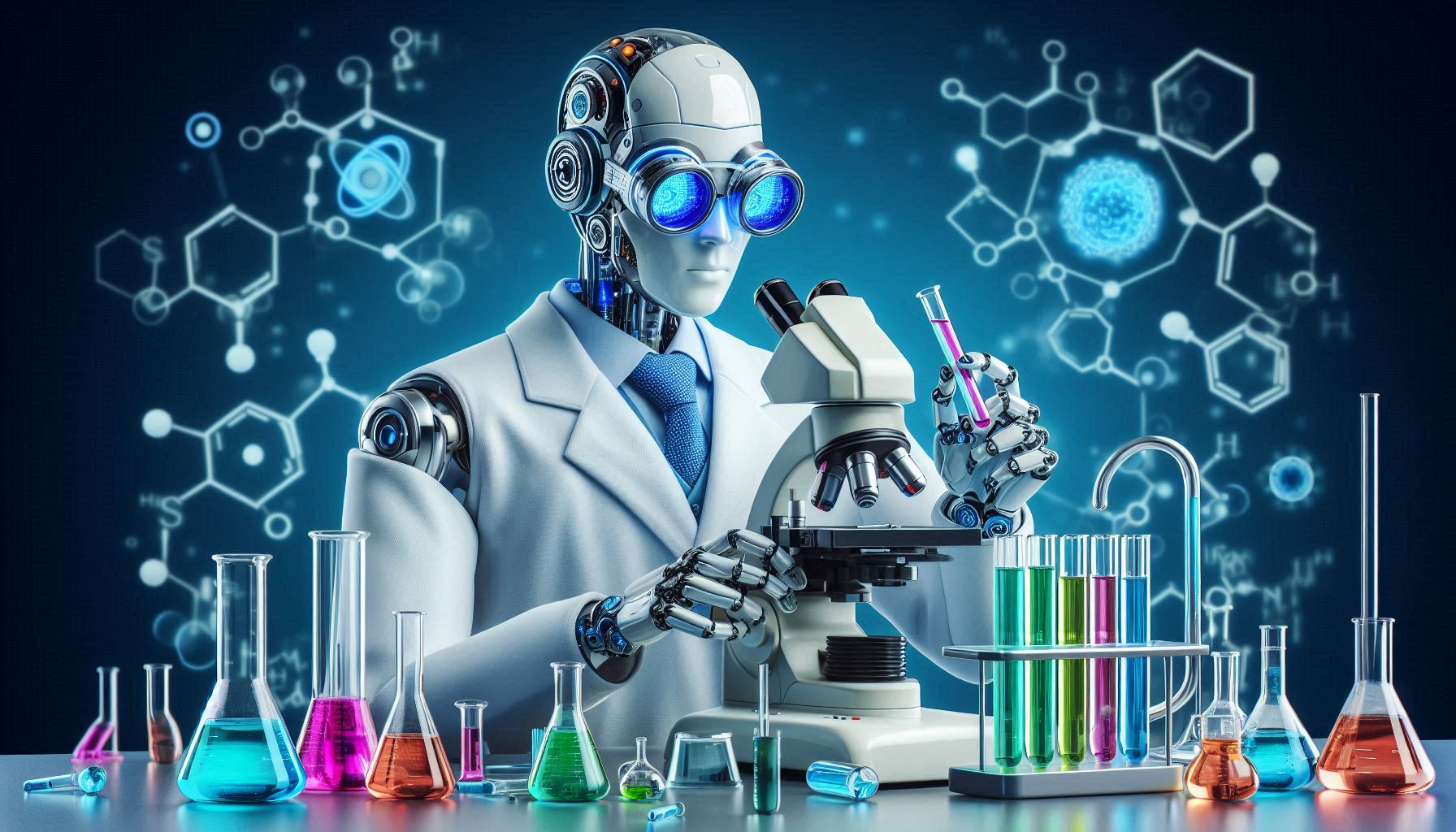Stanford University AI scientist research lab graphic