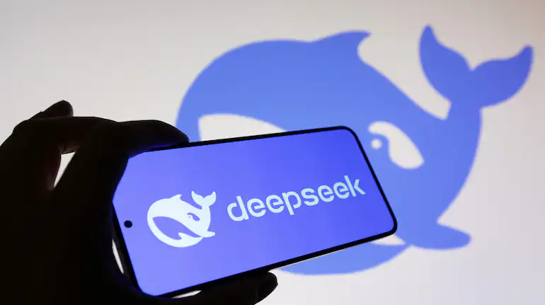 DeepSeek logo Nature journal