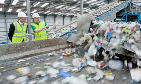 Amazon AI recycling robot conveyor belt